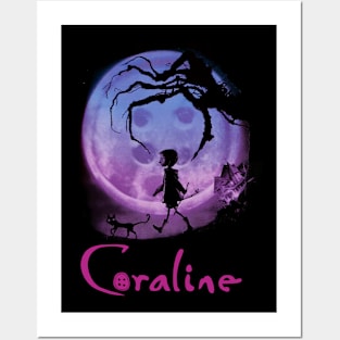 Coraline moon Posters and Art